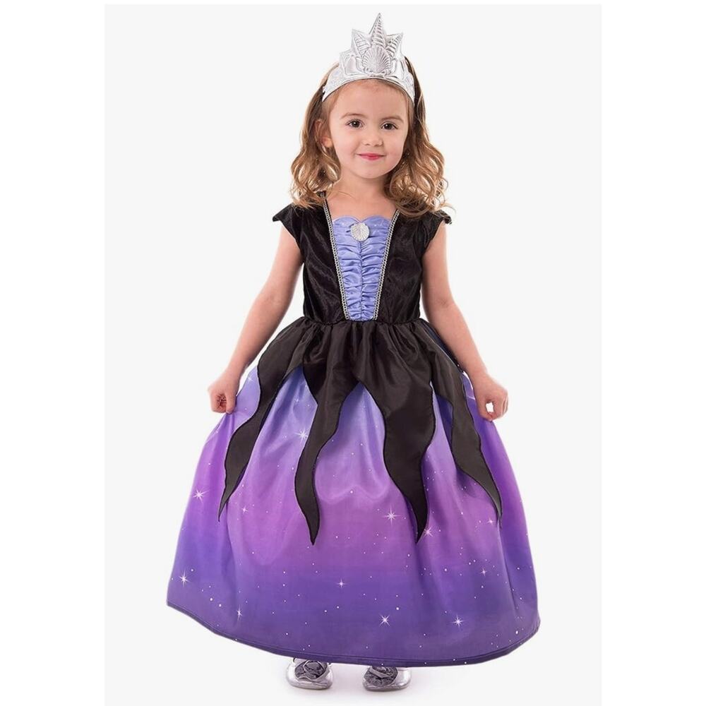 Little Adventures Sea Witch Dress Ursula Halloween Costume Size M (3-5)